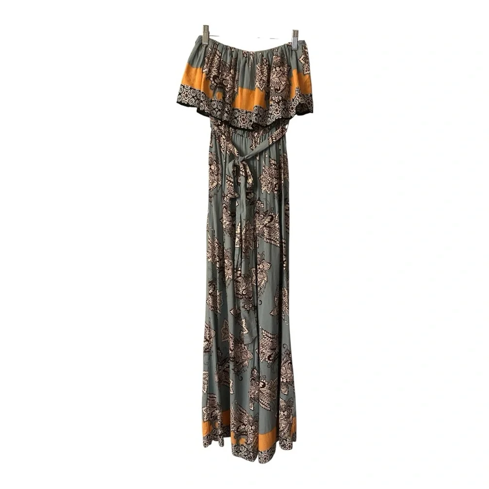 UMGEE Floral‎ Off-Shoulder Jumpsuit - Picture 3 of 8